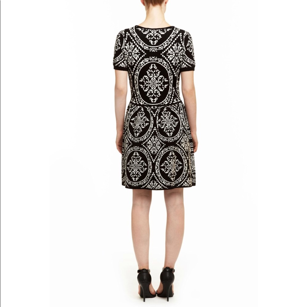 Midnight blue Romeo & Juliet Coture Brocade Sweater Dress - Picture 2 of 7